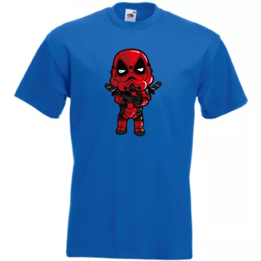 Humor hősök DeadTrooper - Deadpool stílusban férfi rövid ujjú póló
