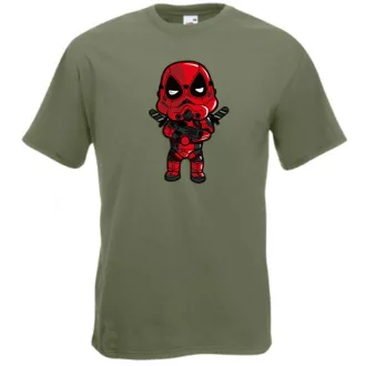   Humor hősök DeadTrooper - Deadpool stílusban férfi rövid ujjú póló
