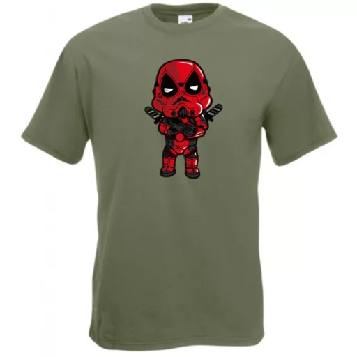 Humor hősök DeadTrooper - Deadpool stílusban férfi rövid ujjú póló