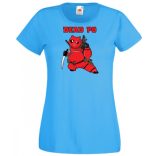 Humor hősök DeadPo - Deadpool stílusban női rövid ujjú póló