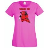 Humor hősök DeadPo - Deadpool stílusban női rövid ujjú póló