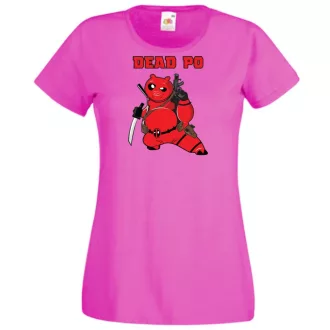   Humor hősök DeadPo - Deadpool stílusban női rövid ujjú póló