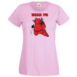 Humor hősök DeadPo - Deadpool stílusban női rövid ujjú póló