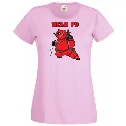 Humor hősök DeadPo - Deadpool stílusban női rövid ujjú póló