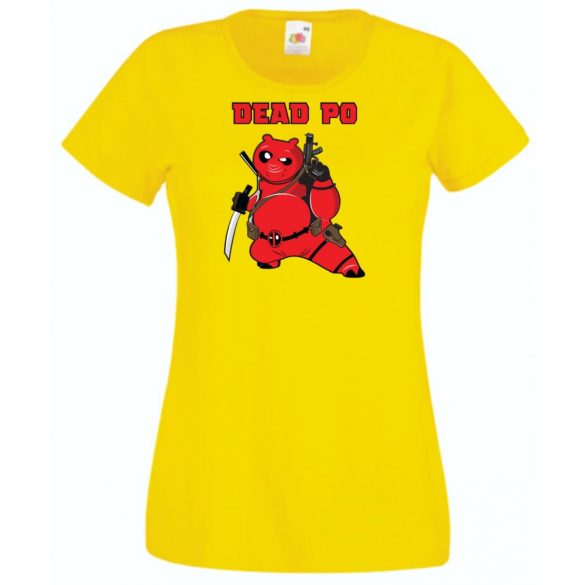 Humor hősök DeadPo - Deadpool stílusban női rövid ujjú póló