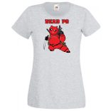 Humor hősök DeadPo - Deadpool stílusban női rövid ujjú póló