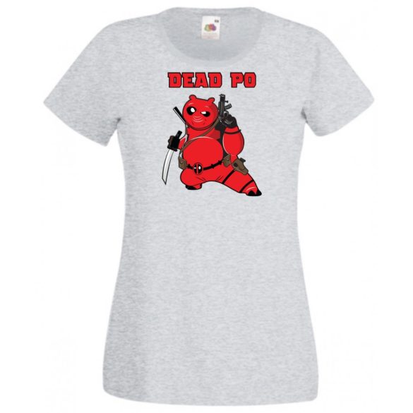 Humor hősök DeadPo - Deadpool stílusban női rövid ujjú póló
