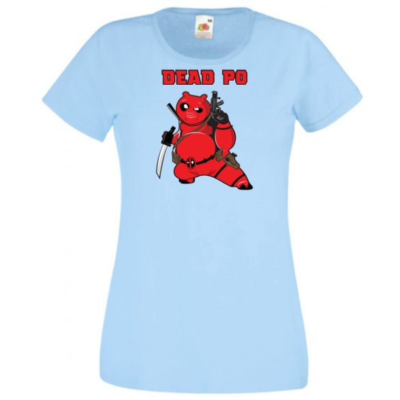 Humor hősök DeadPo - Deadpool stílusban női rövid ujjú póló