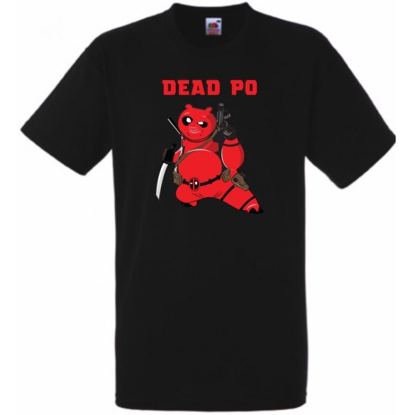 Humor hősök DeadPo - Deadpool stílusban férfi rövid ujjú póló