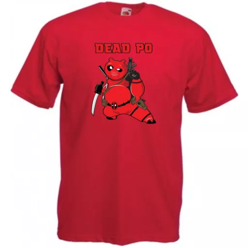 Humor hősök DeadPo - Deadpool stílusban férfi rövid ujjú póló