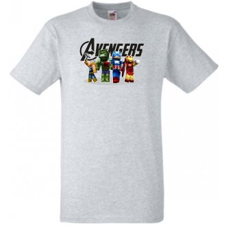   Humor - Bosszúállók - Minecraft stílusban gyerek rövid ujjú póló