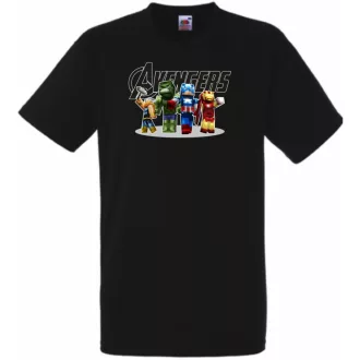   Humor - Bosszúállók - Minecraft stílusban gyerek rövid ujjú póló