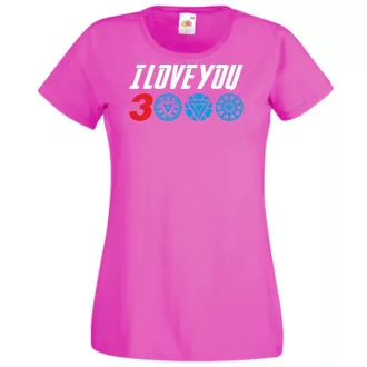   I Love You 3000 - Szeretlek háromezerszer női rövid ujjú póló