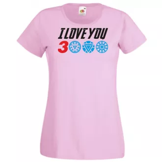   I Love You 3000 - Szeretlek háromezerszer női rövid ujjú póló