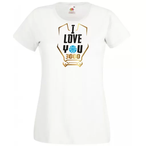 I Love You 3000 - Szeretlek háromezerszer női rövid ujjú póló