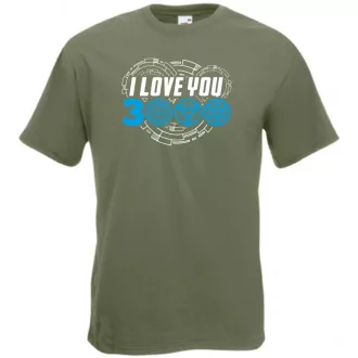   I Love You 3000 - Szeretlek háromezerszer férfi rövid ujjú póló