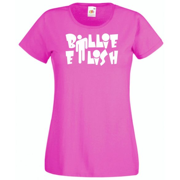 Fan - Billie Eilish szöveg női rövid ujjú póló