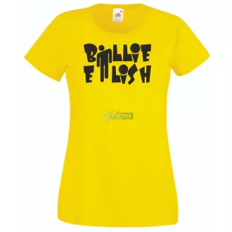 Fan - Billie Eilish szöveg női rövid ujjú póló