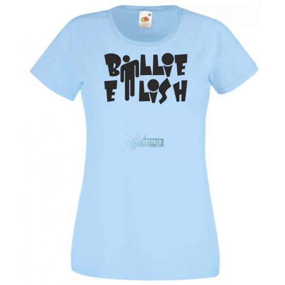 Fan - Billie Eilish szöveg női rövid ujjú póló