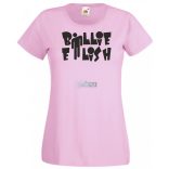 Fan - Billie Eilish szöveg női rövid ujjú póló