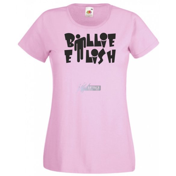 Fan - Billie Eilish szöveg női rövid ujjú póló