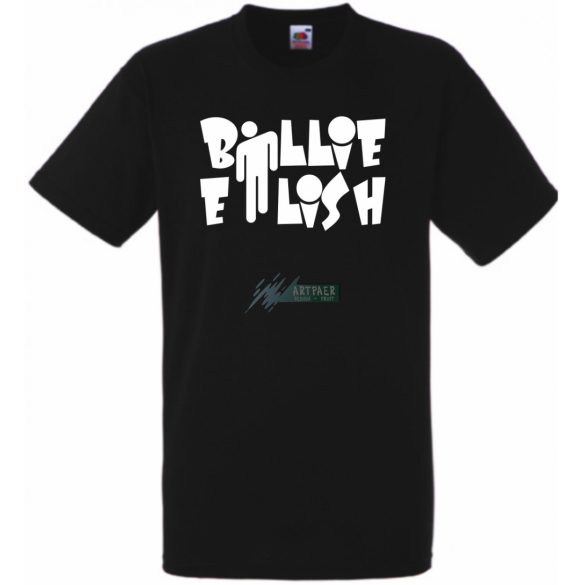 Fan - Billie Eilish szöveg férfi rövid ujjú póló