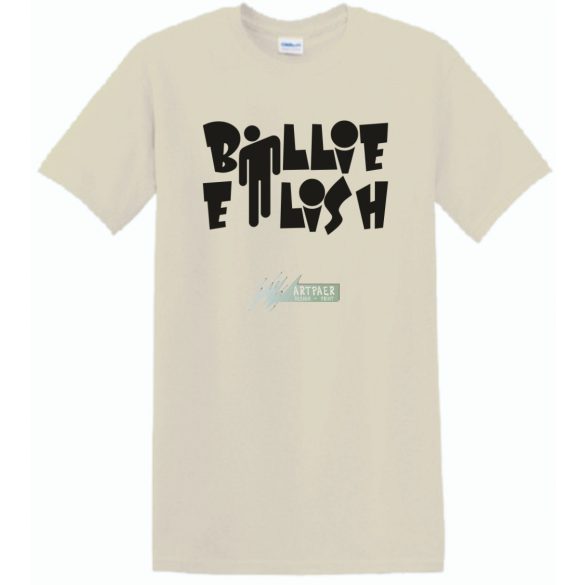 Fan - Billie Eilish szöveg férfi rövid ujjú póló