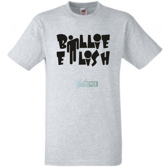 Fan - Billie Eilish szöveg férfi rövid ujjú póló