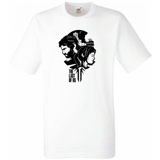 Game fan - The Last Of Us stencil férfi rövid ujjú póló