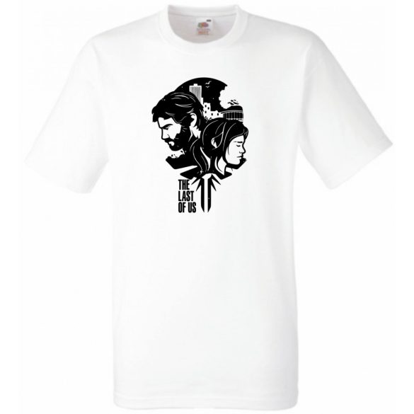 Game fan - The Last Of Us stencil férfi rövid ujjú póló