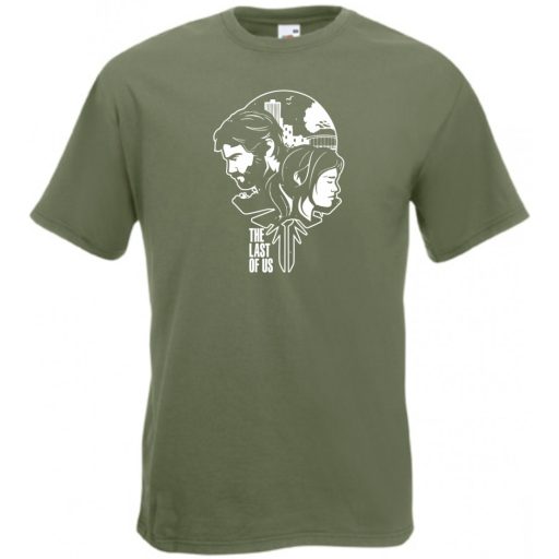 Game fan - The Last Of Us stencil férfi rövid ujjú póló