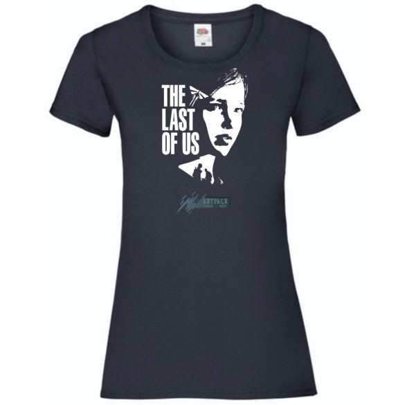 Game fan - The Last Of Us - stencil minima női rövid ujjú póló