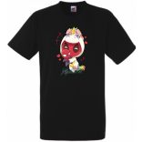 Humor - Kicsi Hősök - Deadpool Unikornis jelmezben pókember babával férfi rövid ujjú póló