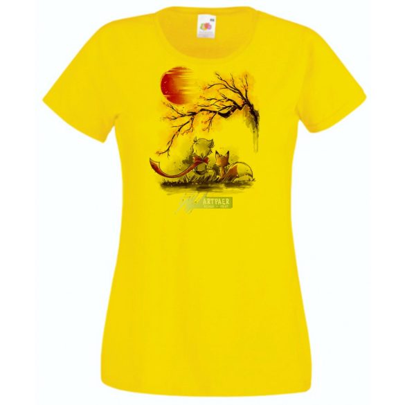 Női Design - Keleti hangulat - 'Kisherceg' Cseresznyefa alatt női rövid ujjú póló