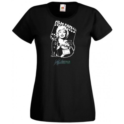 Retro film rajongó -  Monroe és Chaplin női rövid ujjú póló
