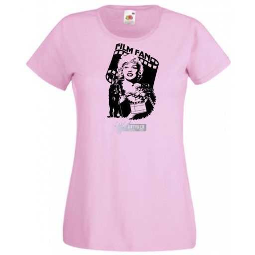 Retro film rajongó -  Monroe és Chaplin női rövid ujjú póló