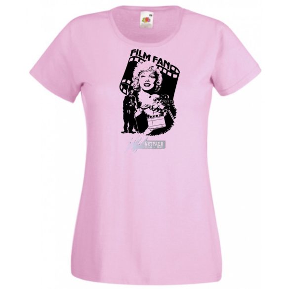 Retro film rajongó -  Monroe és Chaplin női rövid ujjú póló