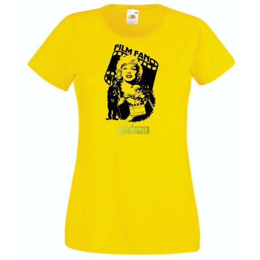 Retro film rajongó -  Monroe és Chaplin női rövid ujjú póló