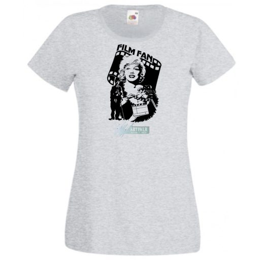 Retro film rajongó -  Monroe és Chaplin női rövid ujjú póló
