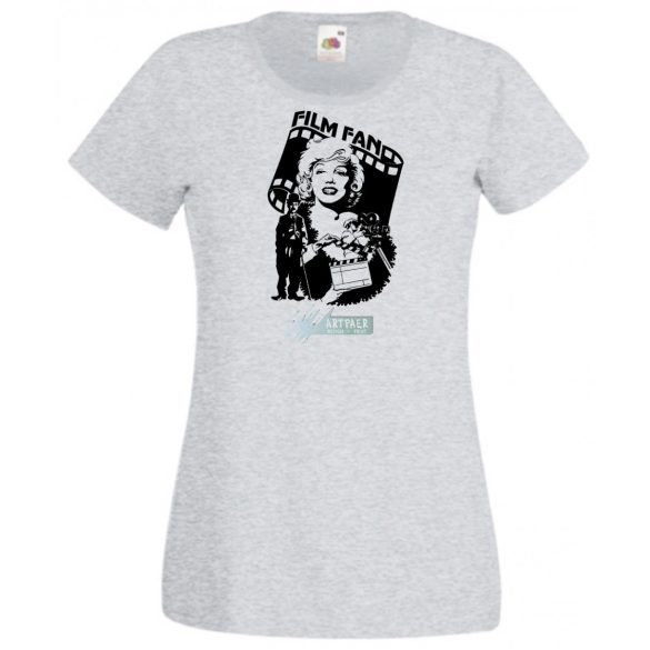 Retro film rajongó -  Monroe és Chaplin női rövid ujjú póló