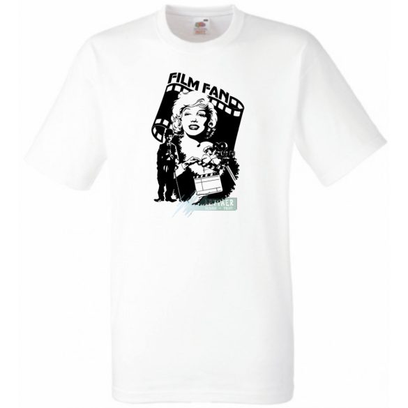 Retro film rajongó -  Monroe és Chaplin férfi rövid ujjú póló
