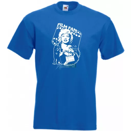 Retro film rajongó -  Monroe és Chaplin férfi rövid ujjú póló