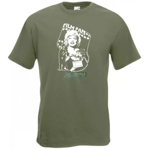 Retro film rajongó -  Monroe és Chaplin férfi rövid ujjú póló