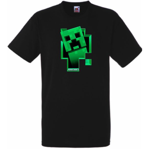 Kukucskáló Creeper - Minecraft stílus gyerek rövid ujjú póló