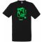 Kukucskáló Creeper - Minecraft stílus gyerek rövid ujjú póló