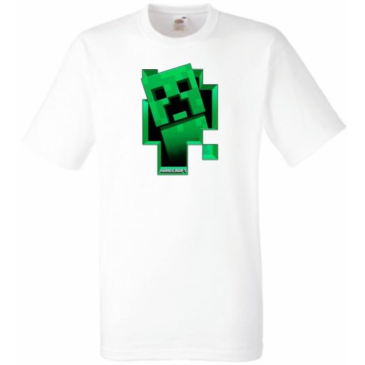 Kukucskáló Creeper - Minecraft stílus gyerek rövid ujjú póló