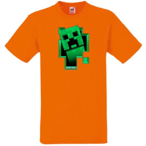 Kukucskáló Creeper - Minecraft stílus gyerek rövid ujjú póló