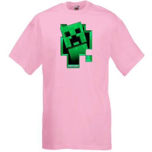 Kukucskáló Creeper - Minecraft stílus gyerek rövid ujjú póló