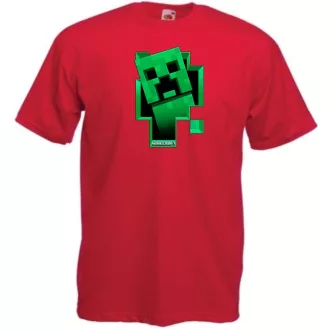   Kukucskáló Creeper - Minecraft stílus gyerek rövid ujjú póló