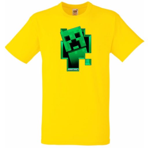 Kukucskáló Creeper - Minecraft stílus gyerek rövid ujjú póló